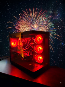PC Gamer FSP M580 Boîtier PC FSP M580-BA Alimentation Cooler Master MWE 650 Bronze V2 650W 80 Plus Bronze Carte mère GIGABYTE B650M Gaming WIFI6E Processeur AMD Ryzen 5 9600X Watercooling TR-Thermalright Frozen Notte 360 Black ARGB V Kingston Fury DDR5 RAM 32Go (2x16Go) 6000MHz CL30 SSD WD_BLACK SN7100 1 To M.2280 Carte graphique ASUS Dual Radeon RX 7600 EVO OC Edition 8 Go GDDR6 Windows 11 Home 1359.00€ TTC, PC neuf garantie 2 ans