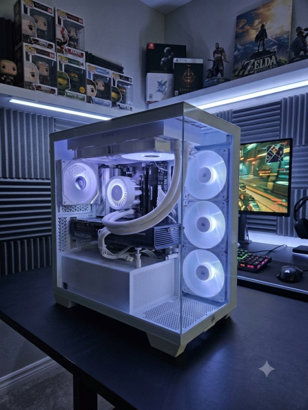 PC Gamer CORSAIR 7800X3D Boitier CORSAIR 2800X RS-R ARGB Alimentation Thermaltake Toughpower GT 850W Gold ATX 3.1 Carte mère GIGABYTE B650M Gaming Plus WIFI6E Processeur AMD Ryzen 7 7800X3D Watercooling Arctic Liquid Freezer III 280 A-RGB Kingston Fury DDR5 RAM 32Go (2x16Go) 6000MHz CL30 Samsung SSD 990 Pro NVMe M.2 Pcle 4.0, Capacité 4 To, lecture jusqu&lsquo;à 7 450 Mo/s ASUS Prime Radeon RX 9070 XT OC Edition 16 Go GDDR6 Windows 11 Home Matériel neuf garantie 2 ans pièce et main d&lsquo;oeuvre 2299.00€ TTC
